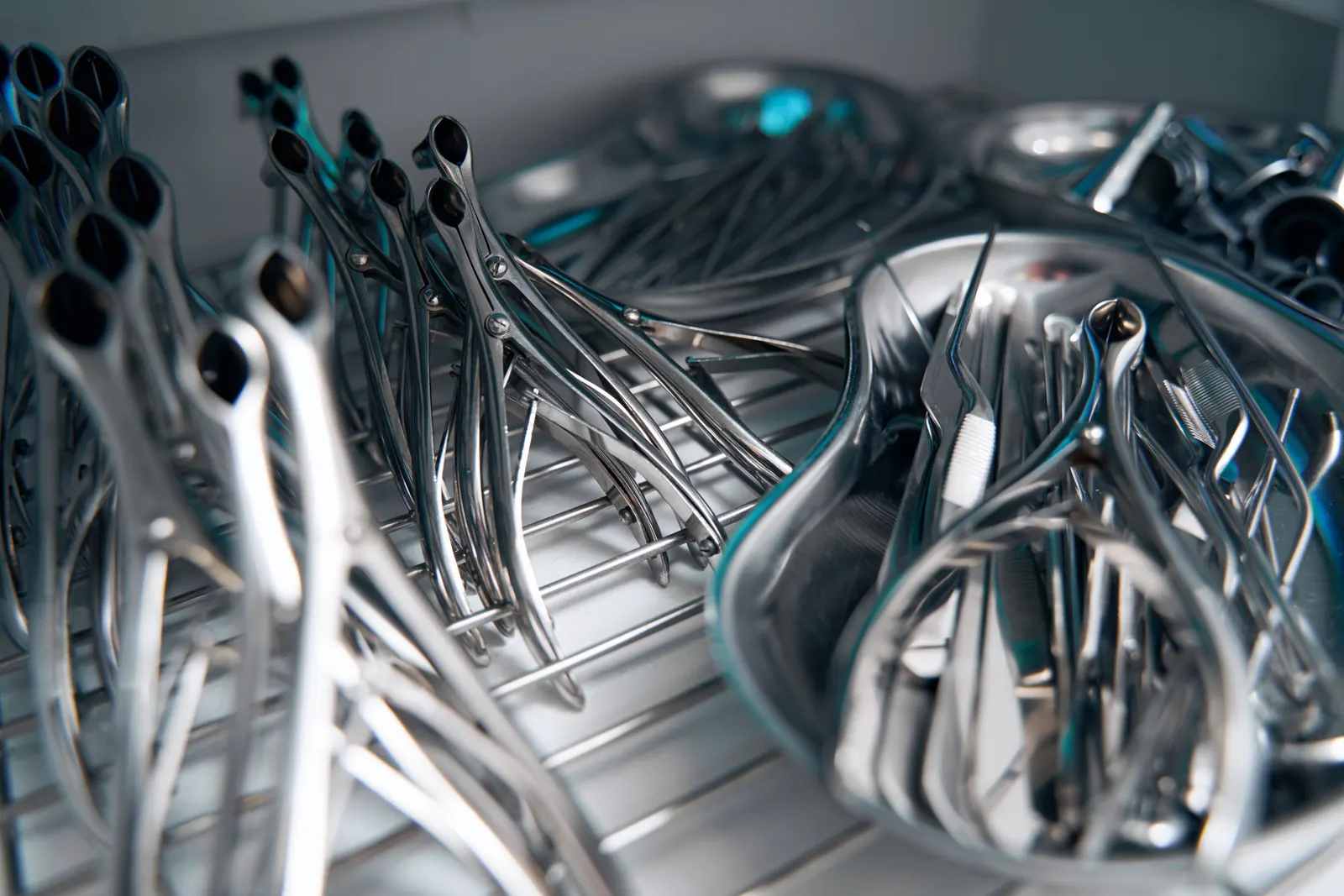 Sterile dental supplies and instruments in clinical storage
